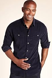 North Coast Pure Cotton Classic Collar Corduroy Shirt