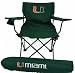 University of Miami Hurricanes Canes Outdoor Folding Travel Chair