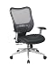 18-46r918r Office Star Space - Executive High Back Chair With 2-layer Leather Seat