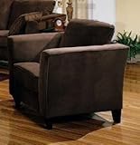 IMAGE OF Chair in Bella Velvet in Chocolate Fabric - Coaster