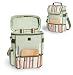 Picnic Time Duet Riviera 2-Bottle Wine & Cheese Tote w/ Accessories (Sage Green)