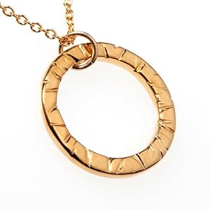 Infinity Gold Dipped Pendant Necklace on Rolo Chain
