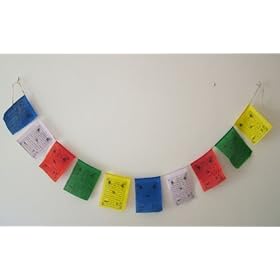Tibetan Prayer Flags; 10 Flags -Total Length 150cms - from Spiritual Gifts. Usually dispatched within 2 working days.