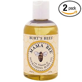 Burt's Bees Mama Bee Body Oil with Vitamin E, 4-Ounce Bottles (Pack of 2)