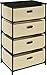 Altra Furniture 4-Bin Storage End Table, Natural