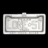 Arthur Court License Plate Tray- Texas