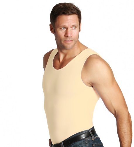 Insta Slim Nude Muscle Tank Men's Firming Compression Under Shirt (XL)