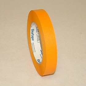 Shurtape CP-632 Colored Masking Tape: 3/4 in. x 60 yds. (Orange)