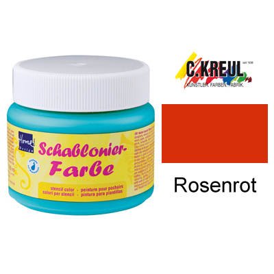 Home Design 74307 - Schablonierfarbe Rosenrot 150 ml im Preisvergleich 