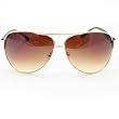 HOTLOVE Premium Sunglasses UV400 Lens Technology - Unisex 5007 Metal Frame Fashion Aviator w Brown Gradient - Perfectly Match Everyday Apparel for Women & Men