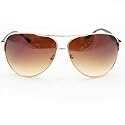 HOTLOVE Premium Sunglasses UV400 Lens Technology - Unisex 5007 Metal Frame Fashion Aviator w Brown Gradient - Perfectly Match Everyday Apparel for Women & Men