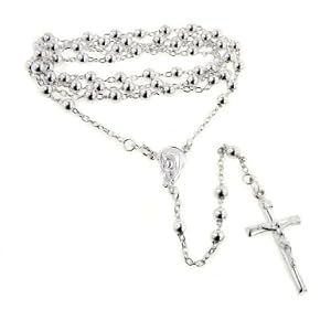 Catholic Sterling Silver Rosary Beads 18