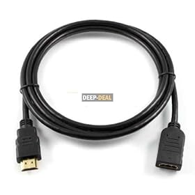 Hdmi Male to Female Cable Extender Extension Cable 1m Hdmi 1.4