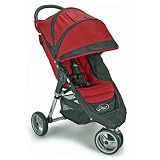 Baby Jogger City Mini Single Jogging Stroller - Red-Black
