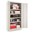 Alera Quick-Assemble High Cabinet, 5 Shelves/1 Fixed, 36 x 18 x 72, Lt Gray