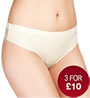 No VPL Low Rise Lace Brazilian Knickers