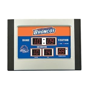 Boise State Broncos Scoreboard Desk Clock 6.5x9 Scoreboard Desk Clock- Boise St - NCAA... by Team Sports America