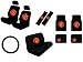 15 Piece Auto Interior Gift Set - Football Manchester United - 2 Bottom Seat Covers, ...