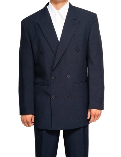 New Double Breasted (DB) Navy Blue Men's Business Dress Suit