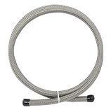 Mr. Gasket S44 Stainless Steel Braided Hose  4 Feet-Uses 4AN Fitting