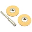 3 Leather Buffing Wheels Jewelers Gold Polishing 7/8"
