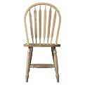 International Concepts C-213T Windsor Arrow Back Chair, Unfinished