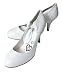 NO DOUBT-Ladies / Womens / Girls High Heel Ladies white Fashion & Evening Shoes with Ankle Fabric st
