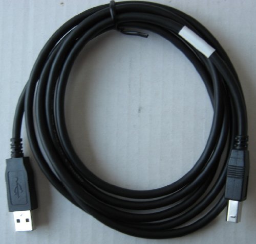 6ft BLACK USB 73-0895 Version 2.0 up to 480Mbp Type A Male B Male Cable - Used for printers external hard drives and other computer hardware devices