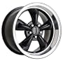 18" x 10" Replika Wheels Mustang Bullet (Painted/Black) Wheels (Set of 4)