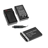 Lithium-Ion Battery + Battery Charger with Car Adapter for Kodak EasyShare M380