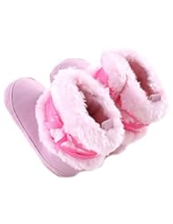 Beauty: Bestpriceam (TM) Baby Boy Girl Bow-knot Shoes Toddler Winter Snow Warm Boots Brow (13cm, Hot Pink) - Bestpriceam
