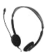 Gino White PC Laptop Tablelet 3.5mm Plug Adjustable Mic Headphone