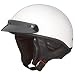 41LiYuo37TL. SL75  Fuel SH HZ0035 Gloss White Medium Shorty Helmet with Removable Zipper Neck Curtain