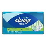 Always Maxi Long Super With Flexi-wings, 32-Count Packages (Pack of 6)