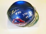 Doug Martin Autographed Boise State Broncos Mini Helmet with Stats