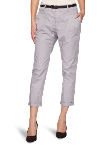 edc by ESPRIT Damen Hose Normaler Bund, N4B125, Gr. 38 (Short - 30 Inch L&auml;nge), Grau (dark Preisvergleich