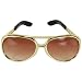 Basic Gold Elvis Presley Costume Glasses