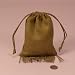 Medicine Bags: Faux Suede (Brown)