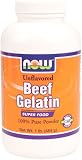 NOW Foods Beef Gelatin Powder,  16 Ounce Bottle (Pack of 2)
