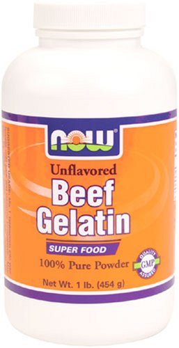 NOW Foods Beef Gelatin Powder,  16 Ounce Bottle (Pack of 2)