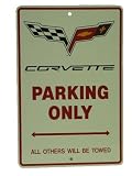 Corvette C6 Parking Only Sign