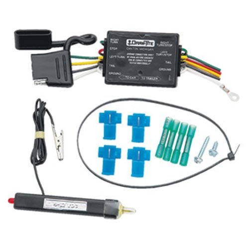 Hidden Hitch 4-Flat Wiring Kit w/Taillight Convertor-20251