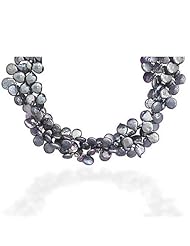17 Inch Double Strand Cultured Freshwater Peacock Baroque Pearl Necklace