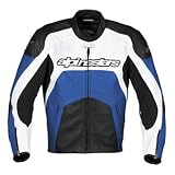 Alpinestars GP Plus Leather Motorcycle Jacket Blue 48