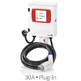 Evr-Green 300 Level 2, 30A, 240V Electric Vehicle Charging Station, 7.2kW output, cord-connected, 18' charge connector cord, EVB45-3PT