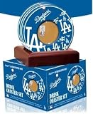 Los Angeles Dodgers unsigned Coasters With Game Used Dirt (Set of 4)- MLB Hologram