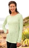 Floral-swirl Boatneck Tee