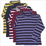 Boys Interlock Stripe Turtleneck