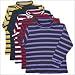 Boys Interlock Stripe Turtleneck