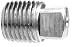 Square Head Plug Fittings - Brass Fitting 3/8
